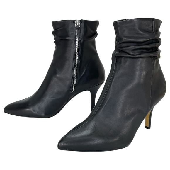 Bella Vita Danielle Black Leather Womens Booties Size 9M - Picture 11 of 13